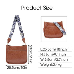 Leopard Print Crossbody Bag Women's Shoulder Handbag