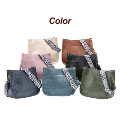 Leopard Print Crossbody Bag Women's Shoulder Handbag