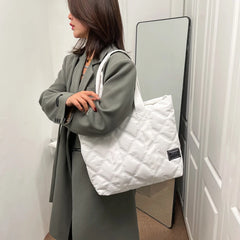 Larger Canvas Shopper Shoulder Bag Soft Cotton Capacity Shopping Bags
