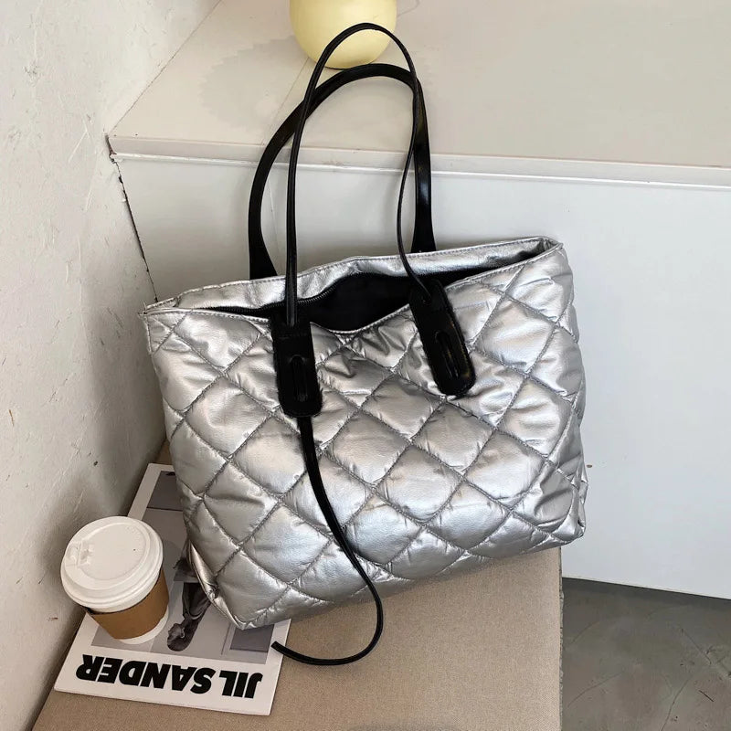 Winter Shoulder Bags For Women High Capacity Tote Bag
