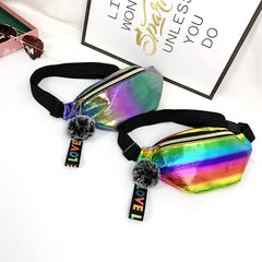 Laser Women Waist Bag Chest Bag Fanny Pack Belt Bag Pouch Hip Bum Bag