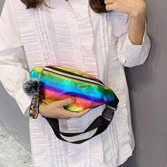 Laser Women Waist Bag Chest Bag Fanny Pack Belt Bag Pouch Hip Bum Bag