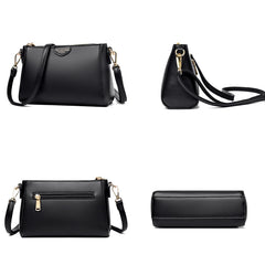 Leather Flap Shoulder Crossbody Bag Lady Sac A Main Femme
