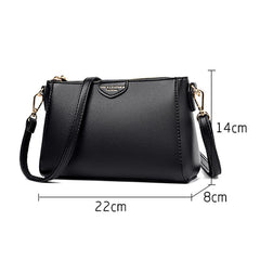 Leather Flap Shoulder Crossbody Bag Lady Sac A Main Femme
