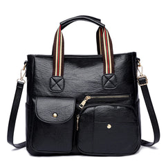 Women's Leather Tote Bag Large Capacity Shoulder Handbag