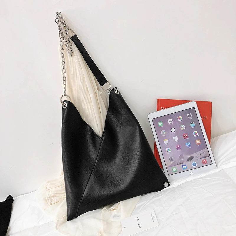 Women's Leather Tote Shoulder Bag Large Capacity Handbag