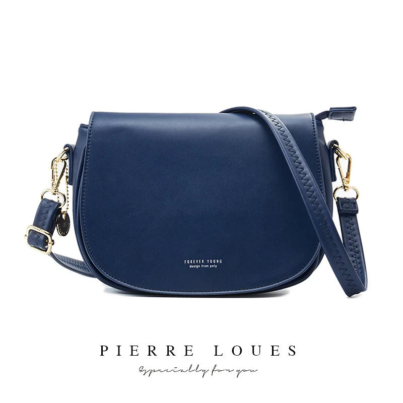 Leather Crossbody Shoulder Bag for Women Handbags Female Messenger
