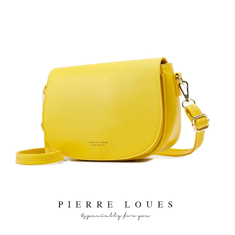 Leather Crossbody Shoulder Bag for Women Handbags Female Messenger