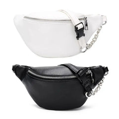 Leather Waist Fanny Pack Chest Bag Phone Purse for Women