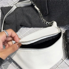 Leather Waist Fanny Pack Chest Bag Phone Purse for Women