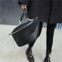Leather Waist Fanny Pack Chest Bag Phone Purse for Women
