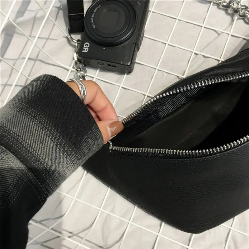 Leather Waist Fanny Pack Chest Bag Phone Purse for Women