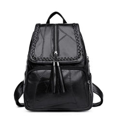 Leisure Women's Backpack Soft PU Leather Handbag Shoulder Bag Travel Schoolbags