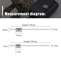 Leopard Print Ladies Belt Bag Vintage Waist Belt Bags Mobile Phone Pocket PU Lea