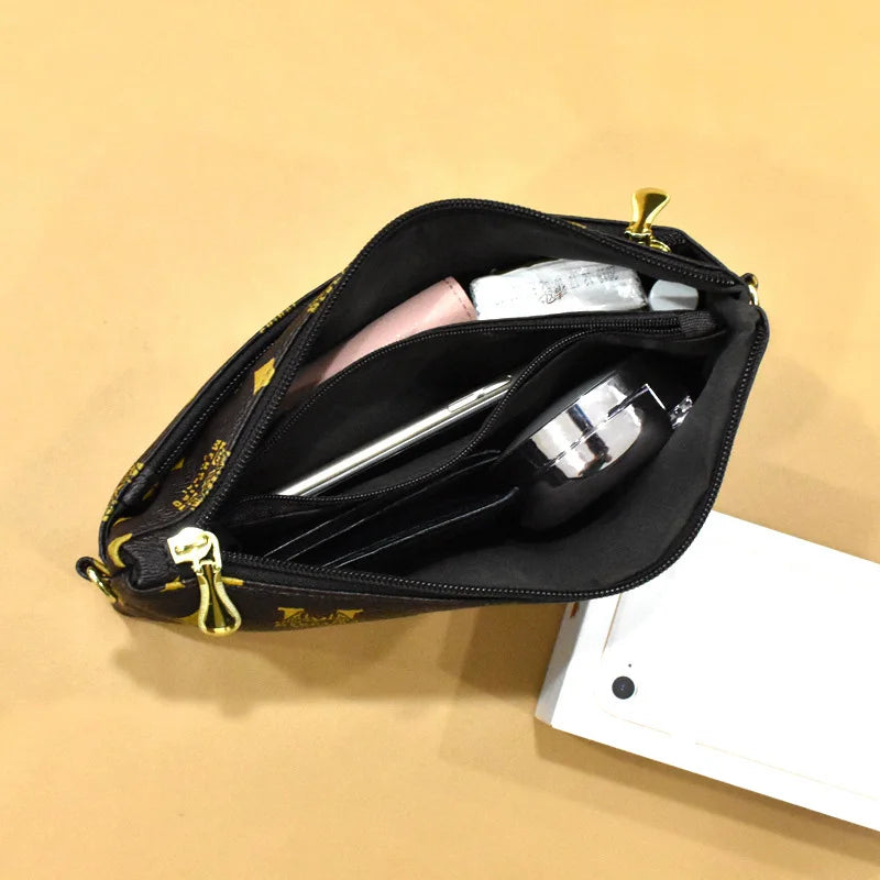 Striped Clutch Bag Purse Durable Female Crossbody Evening Bags