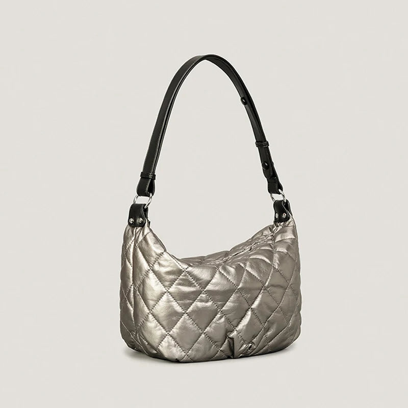 Quilted Hobos Tote Bag Women Shoulder Handbags Crossbody Purses