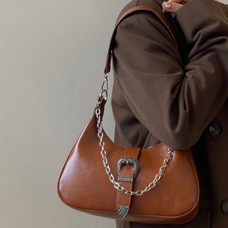 Women's Shoulder Bag Vintage PU Leather Handbag