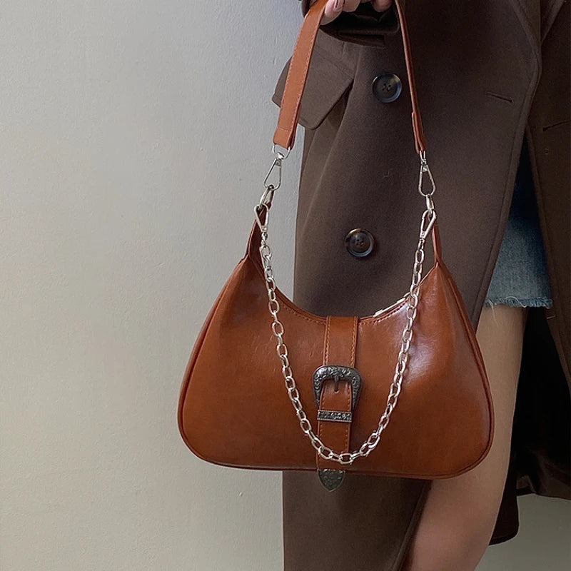 Women's Shoulder Bag Vintage PU Leather Handbag