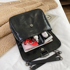 Lozenge Shoulder Bag Women Chains Armpit Bag Crossbody Solid Handbags