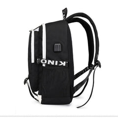 Luminous Laptop Backpack Boys School Bag Men Waterproof Travel Bagpack