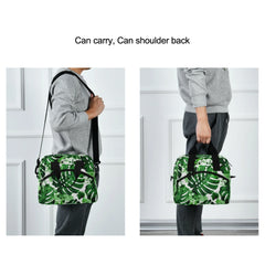 Tropical Palm Leaves Print Lunch Bag Multicolor