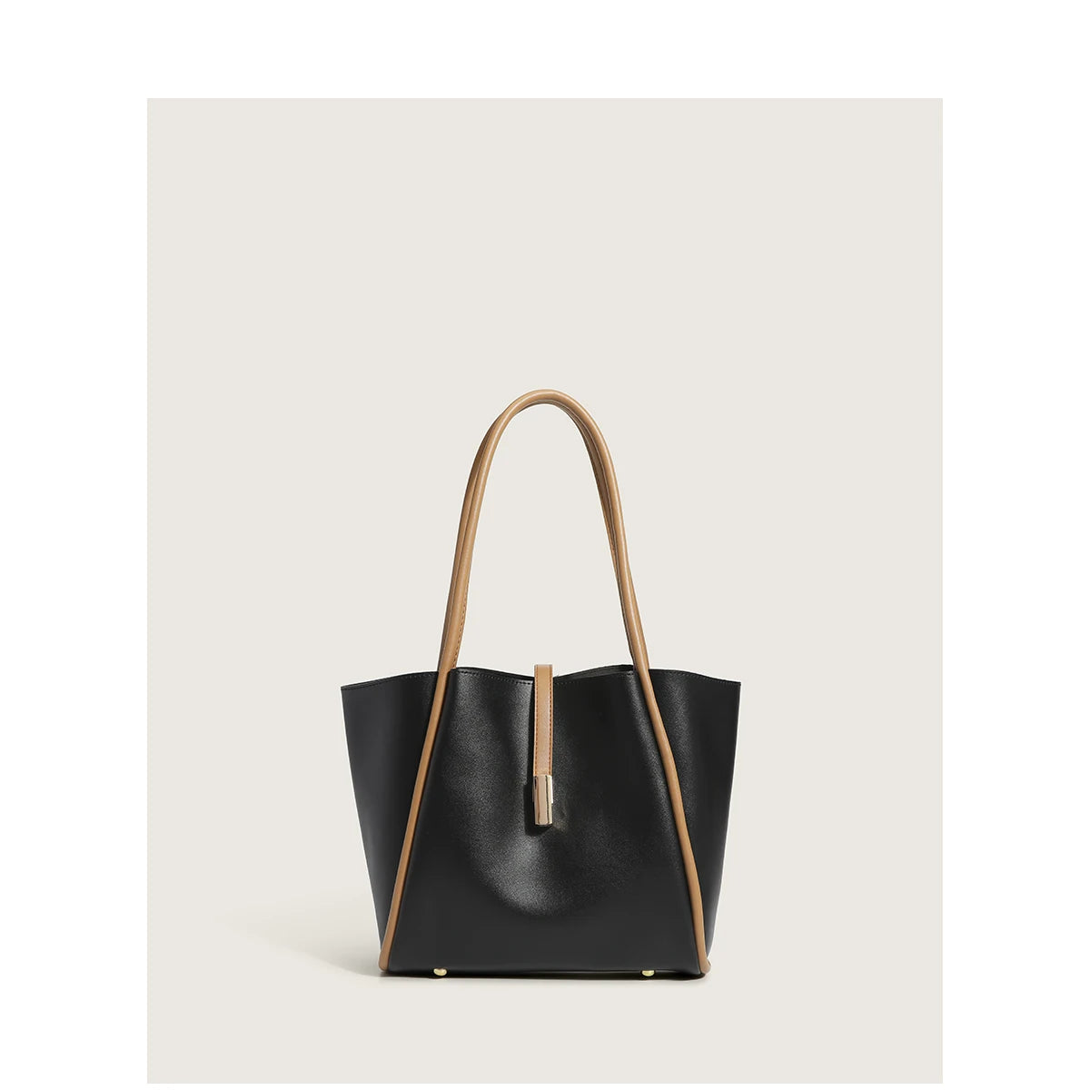 Women's PU Leather Shoulder Tote Bag Large Capacity Handbag