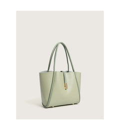 Women's PU Leather Shoulder Tote Bag Large Capacity Handbag