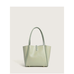 Women's PU Leather Shoulder Tote Bag Large Capacity Handbag