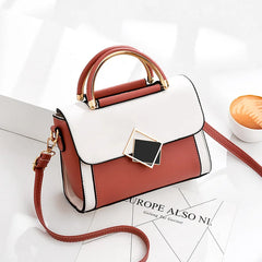 High PU Leather Flap Shoulder Bag Vintage Versatile Bag