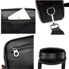 Soft Leather Crossbody Bag Casual Tote Handbag Wallet