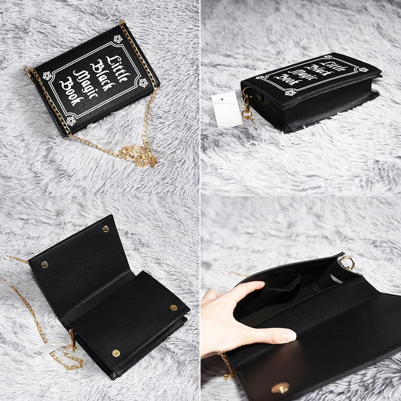 Magic Book Clutch Bag for Women Shoulder Chain Bag Crossbody Bag Pouch