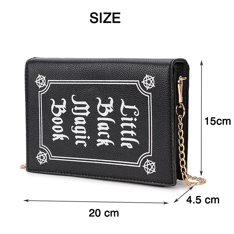 Magic Book Clutch Bag for Women Shoulder Chain Bag Crossbody Bag Pouch