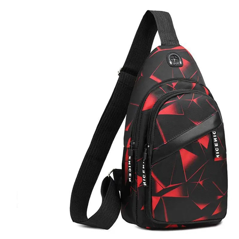Men Casual Multifunction Shoulder Bag Travel Crossbody Bag