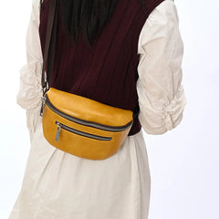 Men Leather Waist Packs Men Organizer Travel Waist Pack Necessity Waist Belt Mob