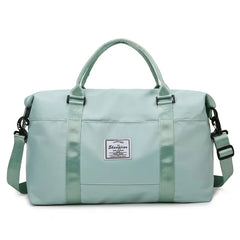 Men Leather Travel Bag Duffle Bag Large Overnight Tote Handbag