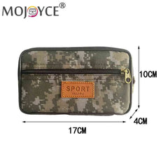 Men PU Leather Fanny Waist Bag Mobile Phone Purse Pocket