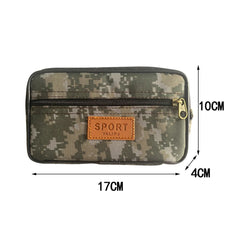 Men PU Leather Fanny Waist Bag Mobile Phone Purse Pocket
