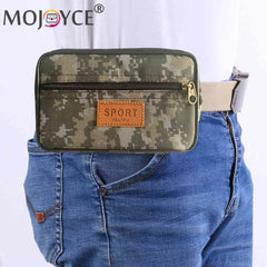Men PU Leather Fanny Waist Bag Mobile Phone Purse Pocket