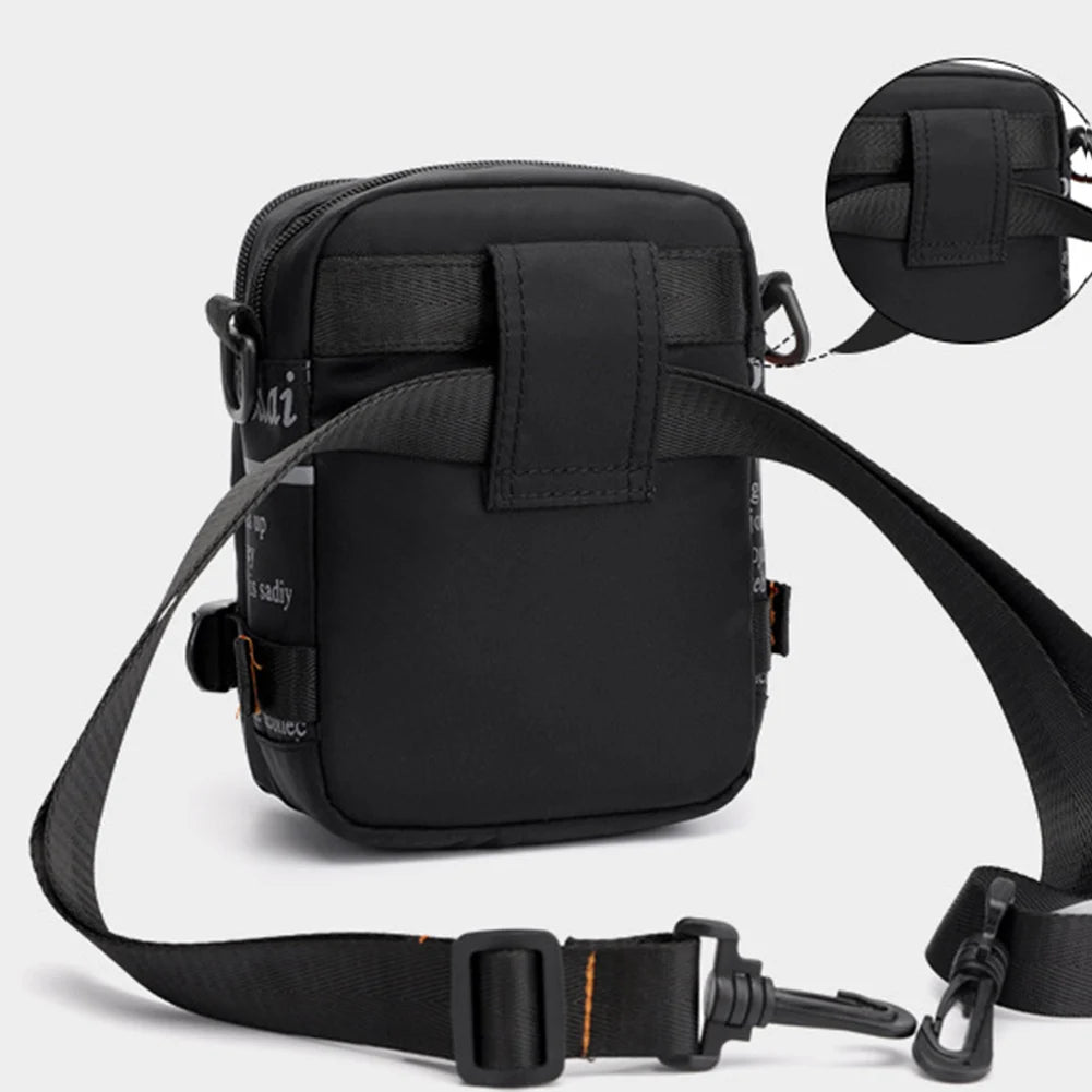 Men Outdoor Casual Letter Print Crossbody Shoulder Bag Waist Fanny Packs