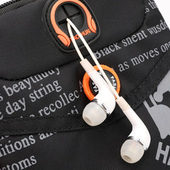 Men Outdoor Casual Letter Print Crossbody Shoulder Bag Waist Fanny Packs