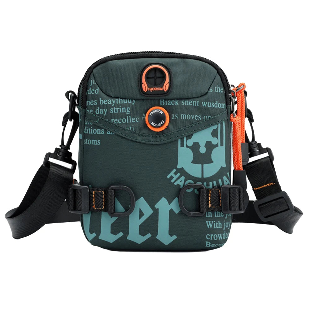 Men Outdoor Casual Letter Print Crossbody Shoulder Bag Waist Fanny Packs