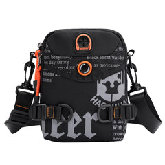 Men Outdoor Casual Letter Print Crossbody Shoulder Bag Waist Fanny Packs