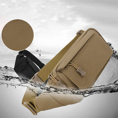 Men's Vintage Fanny Pack Chest Shoulder Bag with 3 Pockets