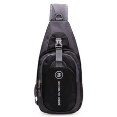 Men Waist Pack Nylon Crossbody Bag Waterproof Chest Travel Fanny Bag