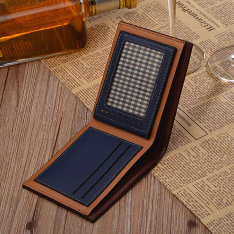 Men Wallets Short Male Purse Pocket Wallet Pu Leather