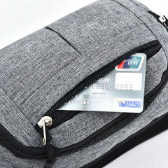 Unisex Canvas Waist Bag Casual Fanny Pack Large Phone Belt Pouch