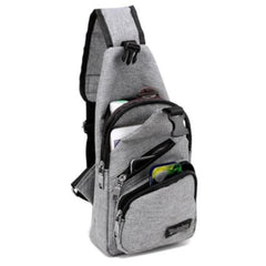 Men's Canvas Sling Pack Chest Crossbody Bag