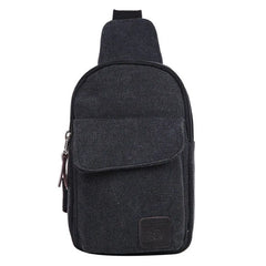 Men's Canvas Chest Sling Bag Cross Body Messenger Shoulder Bag