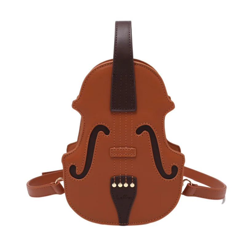 Vintage Violin Shoulder Bag for Women Crossbody Bags