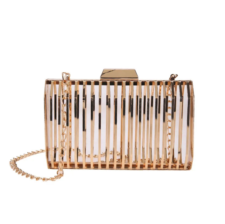 Hollow Evening Bag Women Crossbdoy Chain Purse Party Clutch